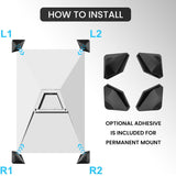 Protective Stand Pads Flat Mount for Starlink Gen 3 Dish (4 Pack)