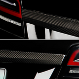 [Real Carbon Fiber] Bagklap Trim Strip Cover til Model S 2022+