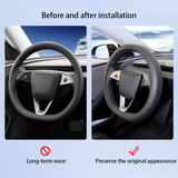 Premium Ventilated Steering Wheel Cover for Tesla 2024+ Model 3 Highland