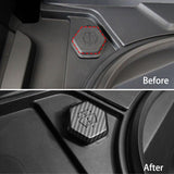 Windshield Washer Fluid Filler Cap Trim Cover (Carbon Fiber Pattern ABS) for Cybertruck