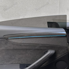 [Real Carbon Fiber] Door Trim Cover for Tesla Model Y Juniper 2025+ (4 Pcs)