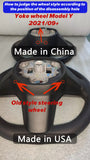 Model 3/Y Full Carbon Fiber Yoke Steering Wheel