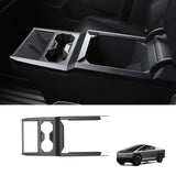 Center Console Cup Holder Panel Trim Cover (Carbon Fiber Pattern ABS) for Cybertruck