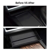 Model S X Center Console Organizer Storage Box Cubby Drawer for Tesla