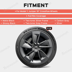 19'' Crossflow Wheel Cover for Tesla Model Y Juniper 2025+(4PCS)- Inspired by the Model 3 Highland Performance
