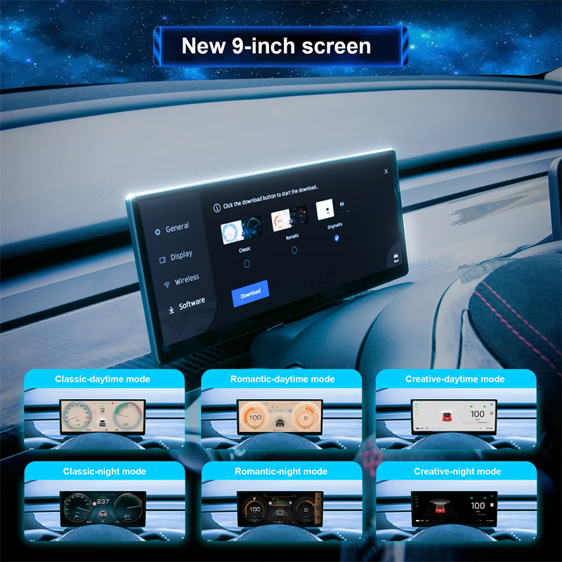 Smart Screen for Tesla Model Y with Dashboard Information Display Touch  Screen