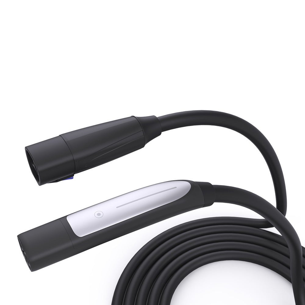 48A EV Charging Extension Cable with One-Button Switch for Tesla M3/Y/S/X-16FT - T-Launch