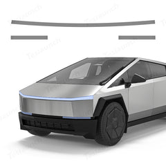 Kit de împachetare vinil negru DIY pentru bară luminoasă față și lumini spate pentru Tesla Cibercamion