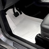 White All Weather  TPE Interior Floor Mats Cargo Liners Set for Tesla Model Y Juniper 2025+