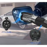 Tesla fêmea para J1772 tipo 1 macho adaptador de tomada de carregamento EV