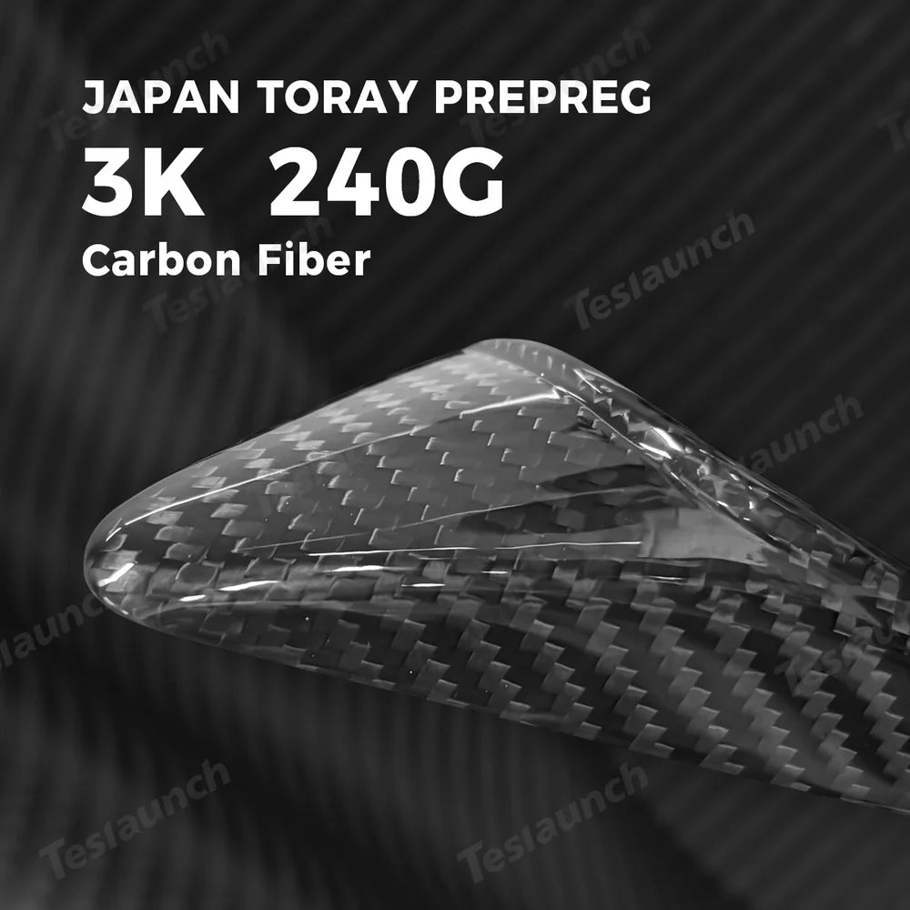 [Real Carbon Fiber] Dönüş Sinyali Kamera Kaplamaları Tesla Model 3 Yayla