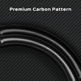 D-Shaped Carbon Pattern Leather Steering Wheel Cover for Tesla Model 3 Highland 2024+