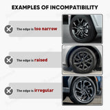 Silver Aluminum Alloy Wheel Rim Protector- Fits All Cars (4pcs）