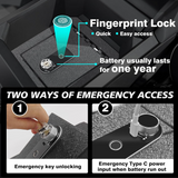 Anti-Theft Center Console Safe Lockbox for Tesla Cybertruck