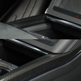 [Real Carbon Fiber] Center Console Side Trim Cover for Model S/X 2022+