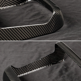 [Real Carbon Fiber] Cubierta de ventilación de aire acondicionado trasera para Tesla Model S/X 2022+