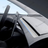Alcantara Dashboard Air Outlet Cover Sticker voor 2024 Model 3 Hoogland