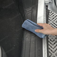 Napa Leather Door Sill Protectors 4-Piece Set – Full Coverage for Tesla Model Y Juniper 2025+