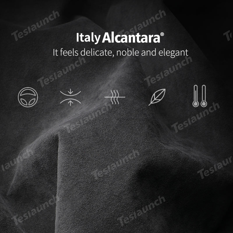 Alcantara Anti-kick Stickers Under the Dashboard For 2024 Model 3 Highland