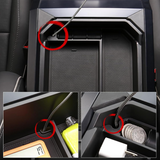 Double layer center console organizer armrest storage box for cybertruck