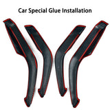 [Real Carbon Fiber] Cubiertas superpuestas para apoyabrazos de puertas delanteras y traseras (4 piezas) para Tesla Model 3 Tierras altas 2024+