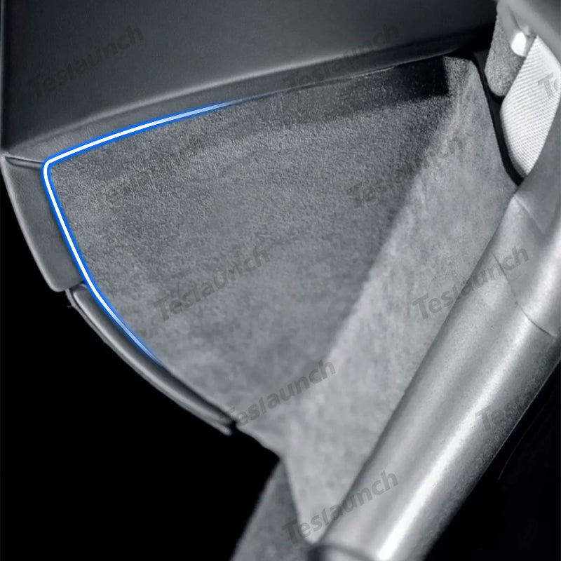 Alcantara  Dashboard Sides Triangular Stickers 2 PCS For 2024 Model 3 Highland