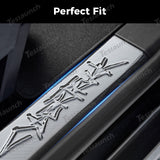 [Real Carbon Fiber] Front Door Sill Protector for Tesla Cybertruck (2 Pcs)