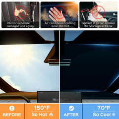 Front Vinduesrude Sun Visor for Tesla Cybertruck