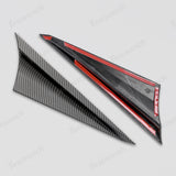 A-Pillar Triangle Spoiler Covers (Carbon Fiber Pattern ABS) for Cybertruck