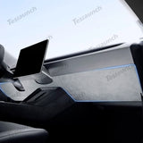 Alcantara Anti-kick adesivos sob o painel de instrumentos para 2024 Model 3 Highland