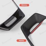 [Real Carbon Fiber] Steering Wheel Panel Covers for Tesla Cybertruck (Set of 3)