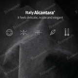 Cubierta de etiqueta engomada de moldura lateral de la consola central de Alcantara para 2024 Model 3 Highland
