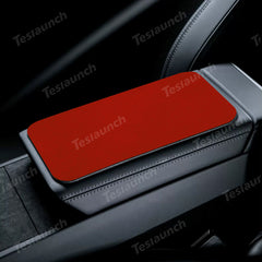 Alcantara Center Console Accoudoir Boîte De Protection Pad Autocollant Pour 2024 Model 3 Highland