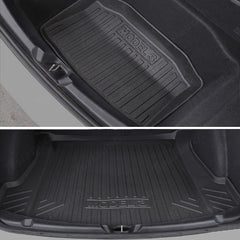 2024 Model 3 podlahové rohože Highland do každého počasí Kompletní sada rohože do kufru Cargo Mat Frunk Cargo Liner pro Tesla