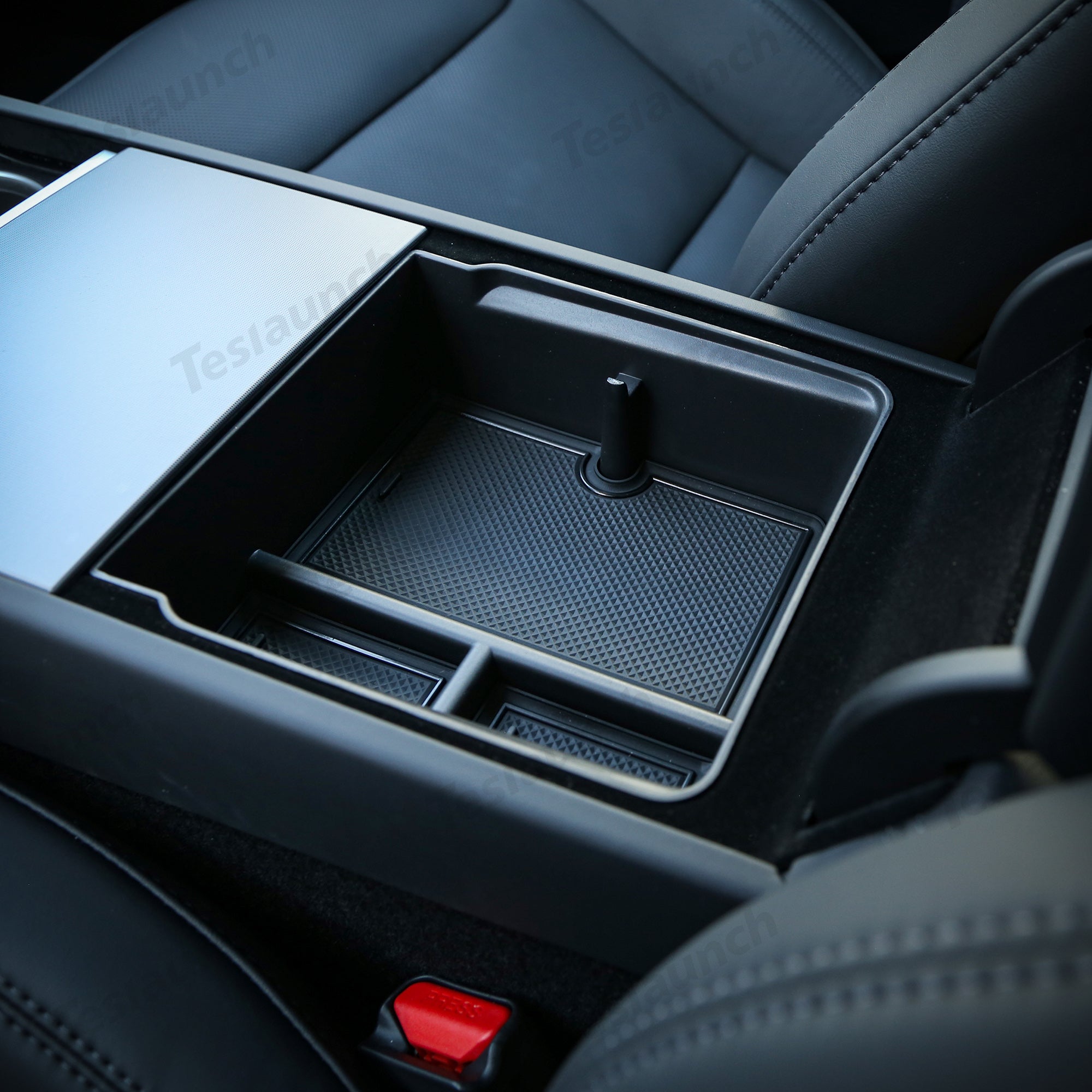Mittelkonsolen-Organizer und Armlehnenbox für Tesla 2024 Model 3 Highland -  Armlehnenbox Aufbewahrungsbox