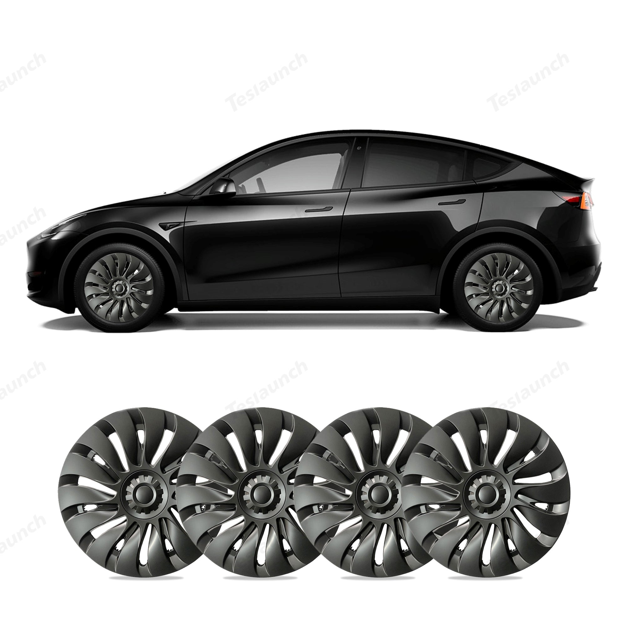Auto Coprimozzi Con Logo Per Tesla Model Y 2020-2023,Alluminio lega Auto Coprimozzi Con Logo Per Tesla Model Y 2020-2023,Alluminio lega