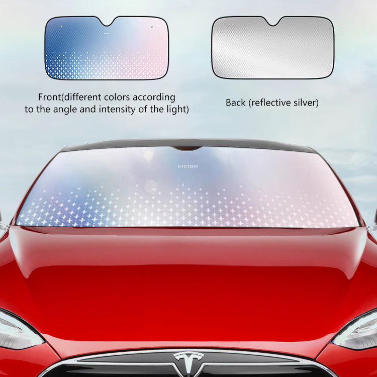 Reversibler Tesla-Windschutzscheiben-Sonnenschutz – passend für