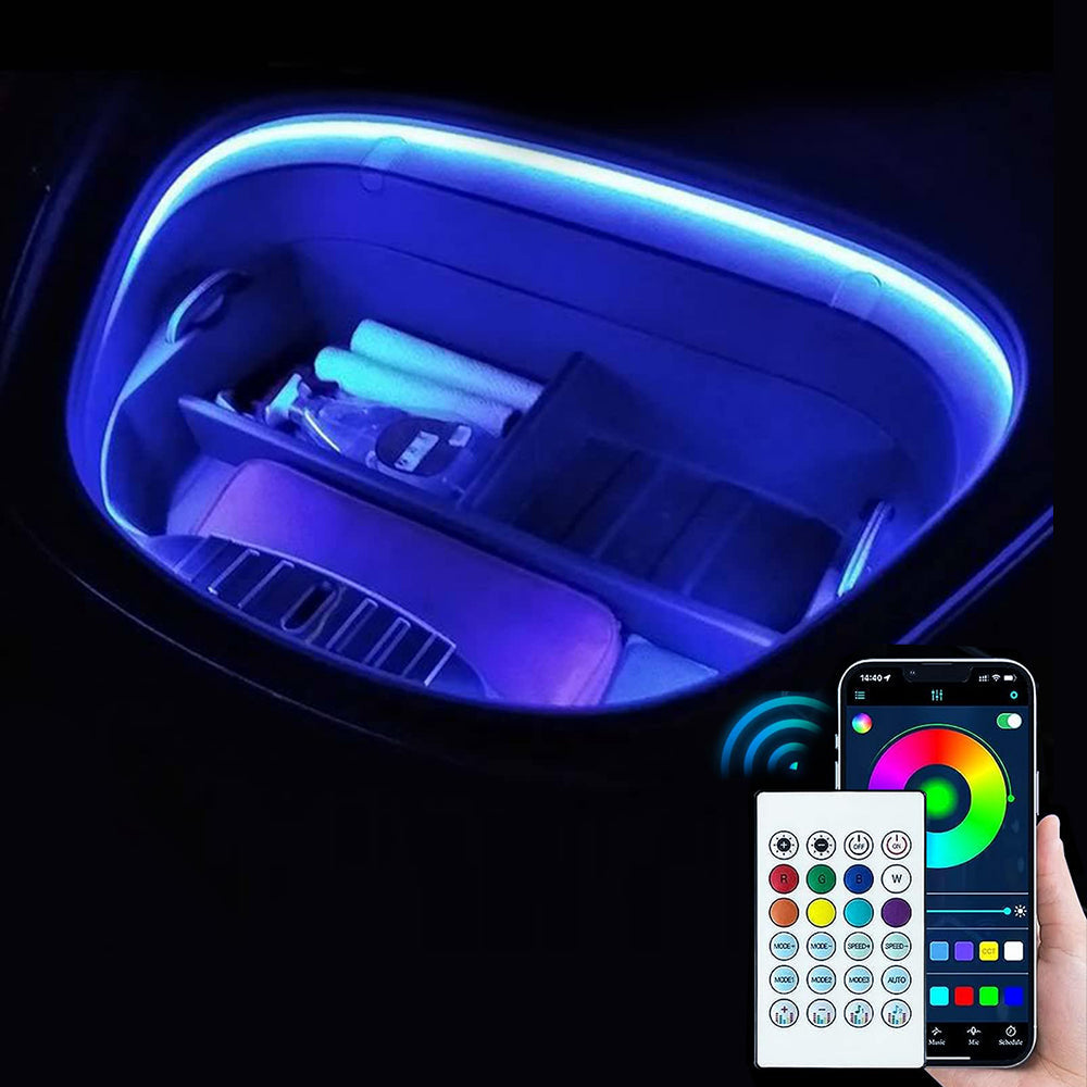 Model 3/Y Frunk LED Light Strip+App Remote Controller for Tesla
