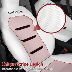 All-Inclusive Seat Cover for New Tesla Model Y Juniper 2025+ (3-Lined Insignia With Launch Series Embroidery Logo)