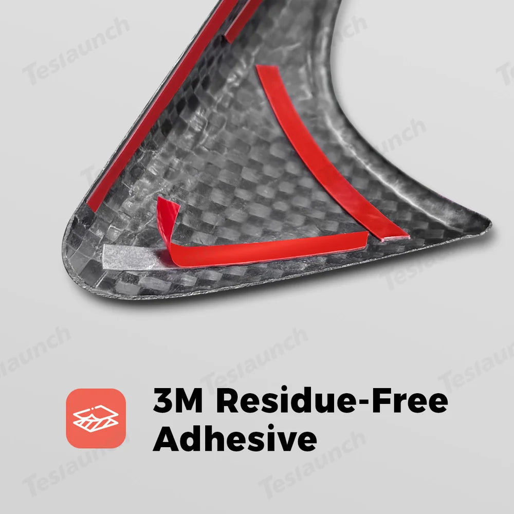 [Real Carbon Fiber] Dönüş Sinyali Kamera Kaplamaları Tesla Model 3 Yayla