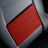 Alcantara Seat Ryg Anti-kick Sticker 2PCS til 2024 Model 3 Højland
