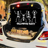 Halloween Party Trunk Hanging Cloth & Candy Bucket Trick - Fits All Cars