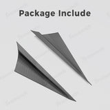 A-Pillar Triangle Spoiler Covers (Carbon Fiber Pattern ABS) for Cybertruck