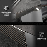 [Real Carbon Fiber] Capas para painel interno do porta-malas traseiro (2 peças) para Tesla Model X 2022+