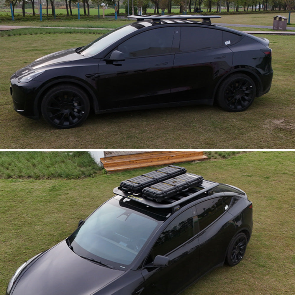 Roof Rack Cargo Platform Rooftop Cargo System for Tesla Model Y 2021 ...