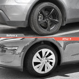 19'' Crossflow Wheel Covers for Tesla Model Y Juniper 2025+ – Helix 2.0 Style (Set of 4)