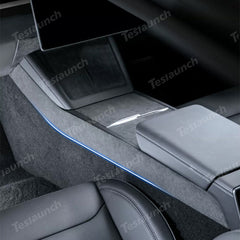 Alcantara Center Konsole Seiten besatz Aufkleber Abdeckung für 2024 Model 3 Hochland
