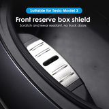 Model 3 vorderer Kofferraum Edelstahl Schutzhülle