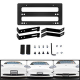 Adjustable No Drill Front License Plate Frame for Tesla Model 3/Y (2017-2023)- Movable License Plate Holder, License Plate Mount