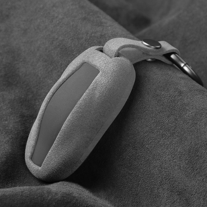 Alcantara nøkkelbrikkedeksel til Tesla Model 3/Y/X/S